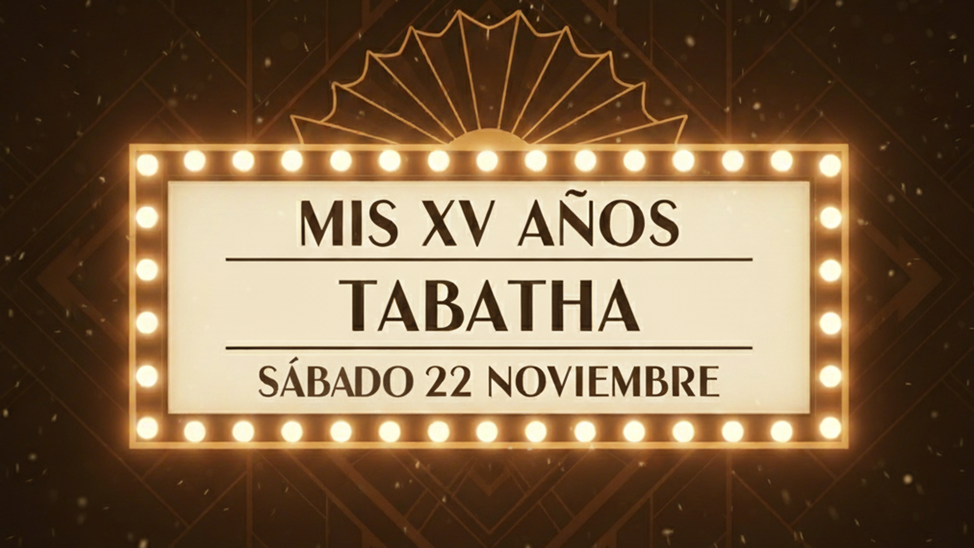 Invitación XV Años Tabatha